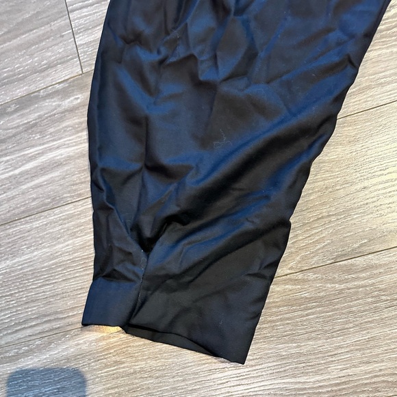 Rachel Comey Black Pleated Ballon Style Cinch Waist Tapered Hem Jumpsuit, Size 4 - Picture 8 of 11